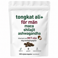 Tongkat Ali+ För Män – MCT-olja, Maca, Ashwagandha & Shilajit | 240 Softgels