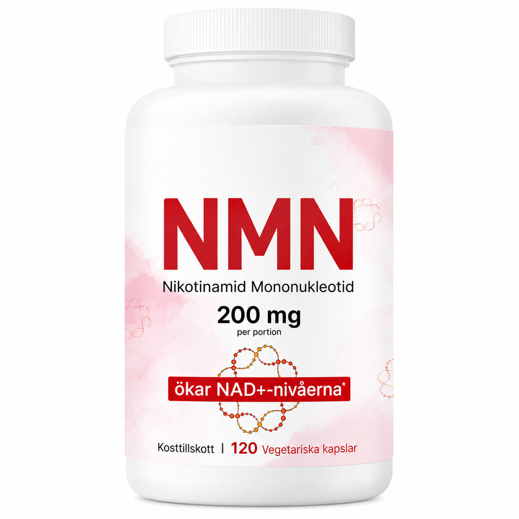 NMN 200 mg – 120 Vegetabiliska Kapslar