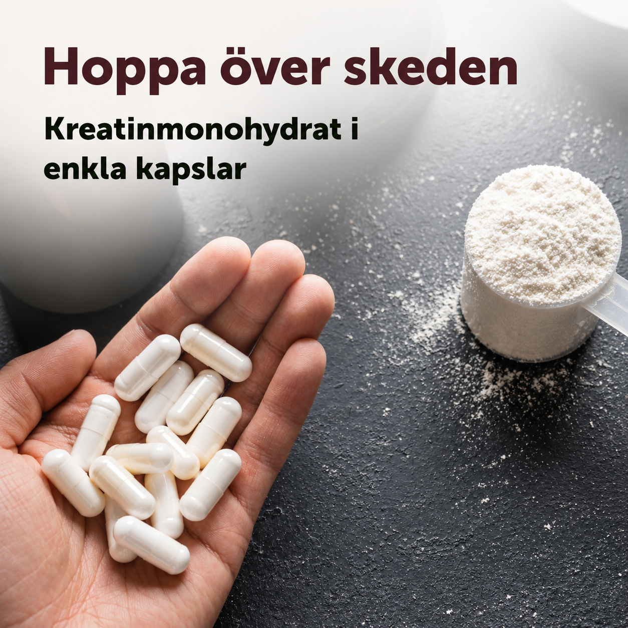 Kreatin Monohydrat 5000 mg – 500 Kapslar | 71 Portioner