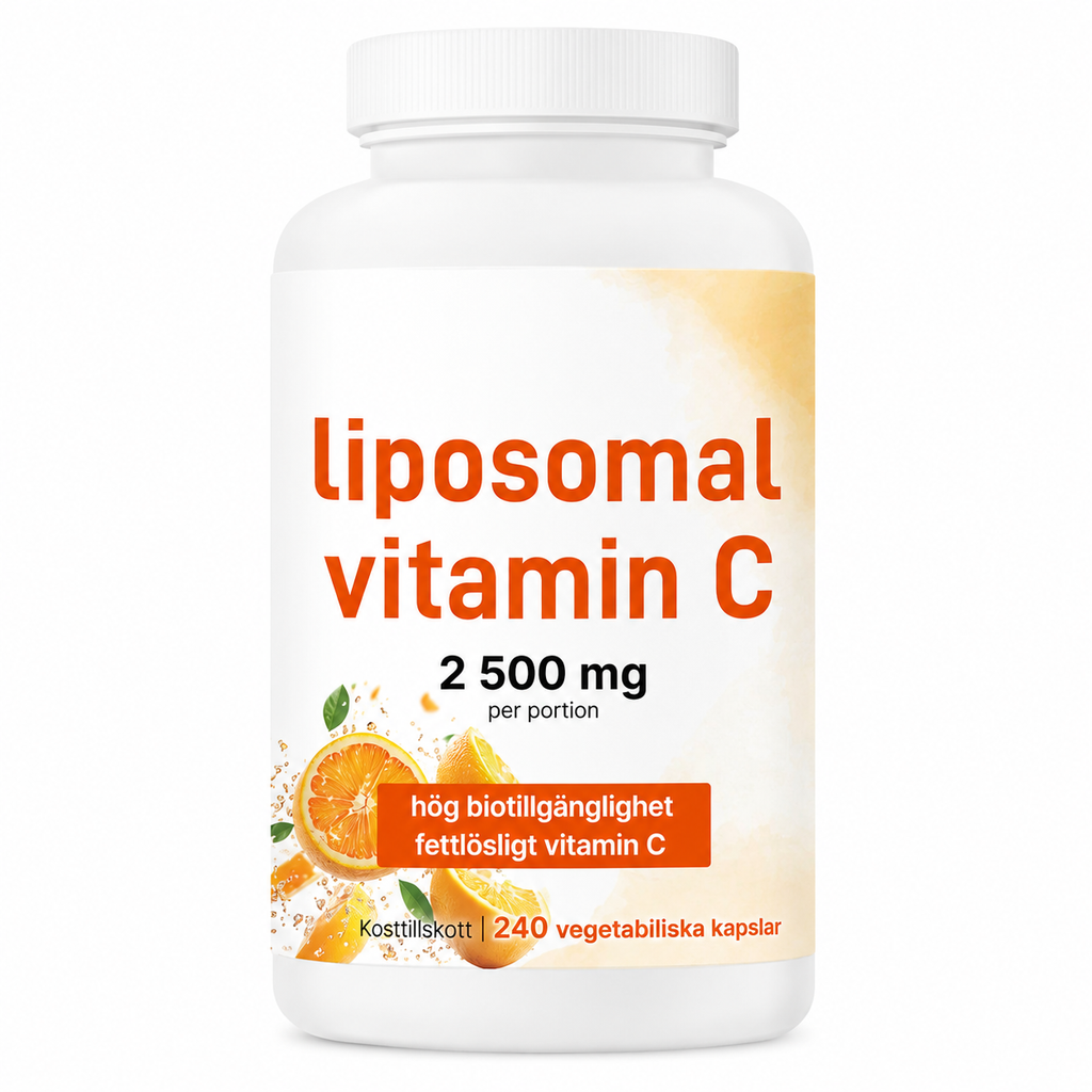 Ren Vitamin C 2500 mg – 240 Veganska Kapslar | Högupptaglig Formula