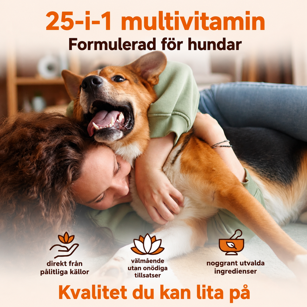 Probiotiskt Kosttillskott för Hundar – 6 Miljarder CFU med Anksmak, 240 Mjuka Tuggbitar