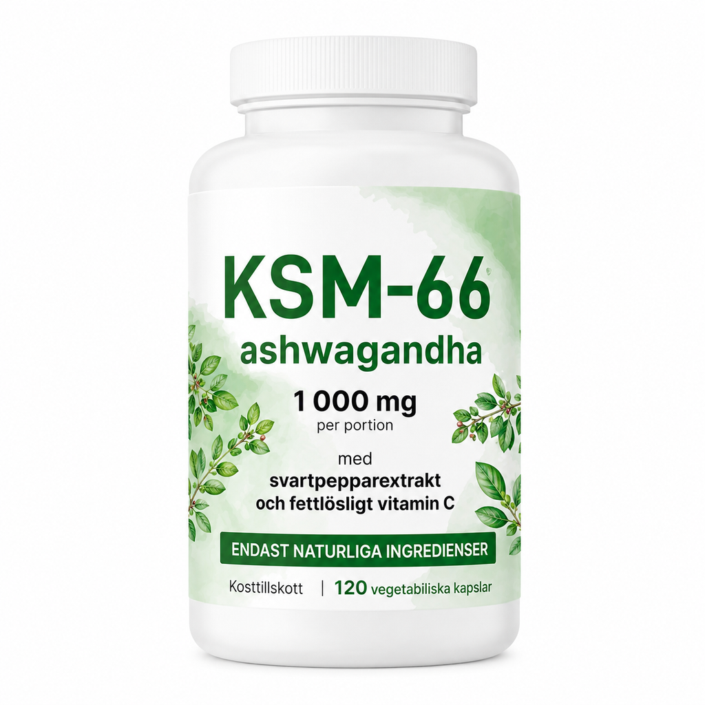 KSM-66 Ashwagandha 1000mg – 120 Kapslar