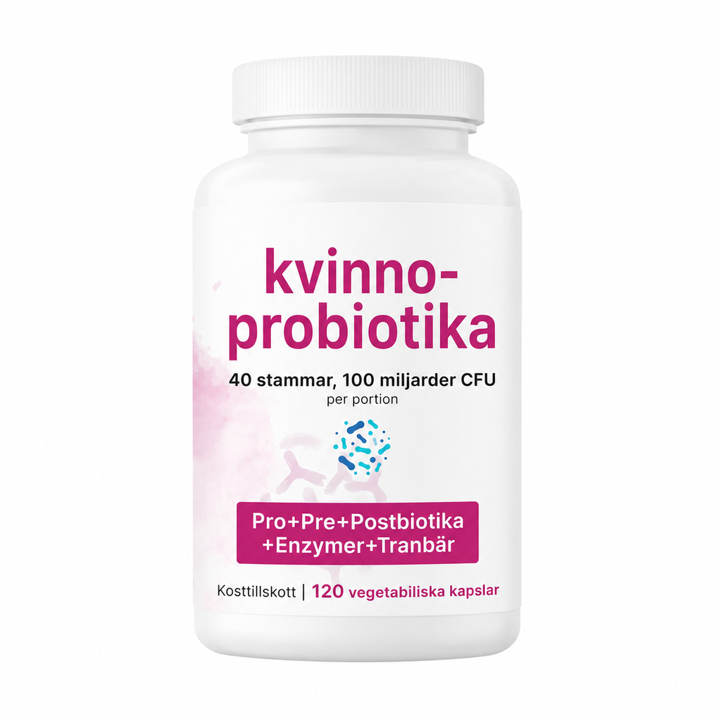 Probiotika för kvinnor 100 Miljarder CFU – 120 Veganska Kapslar | 40 Stammar, Tranbär & D-Mannos