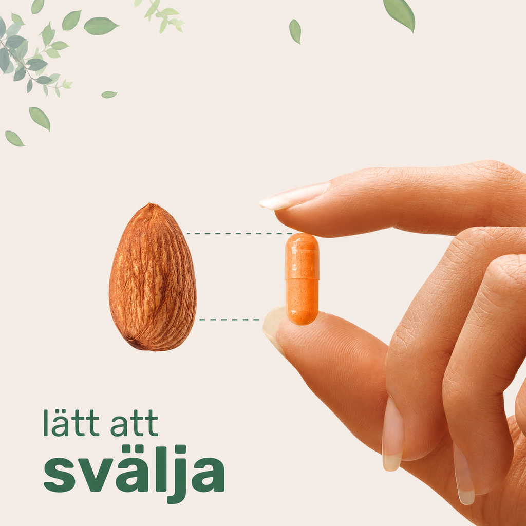 Gurkmeja Curcumin 95® 1000 mg – Avancerat 6-i-1 Komplex med 95% Curkuminoider, MCT-Olja, Svartpeppar & Ingefära | 120 Veganska Kapslar