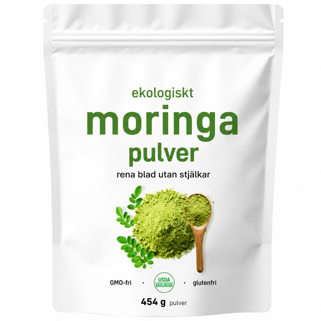 Ekologiskt Moringa pulver 454 g | Vegan & Glutenfritt