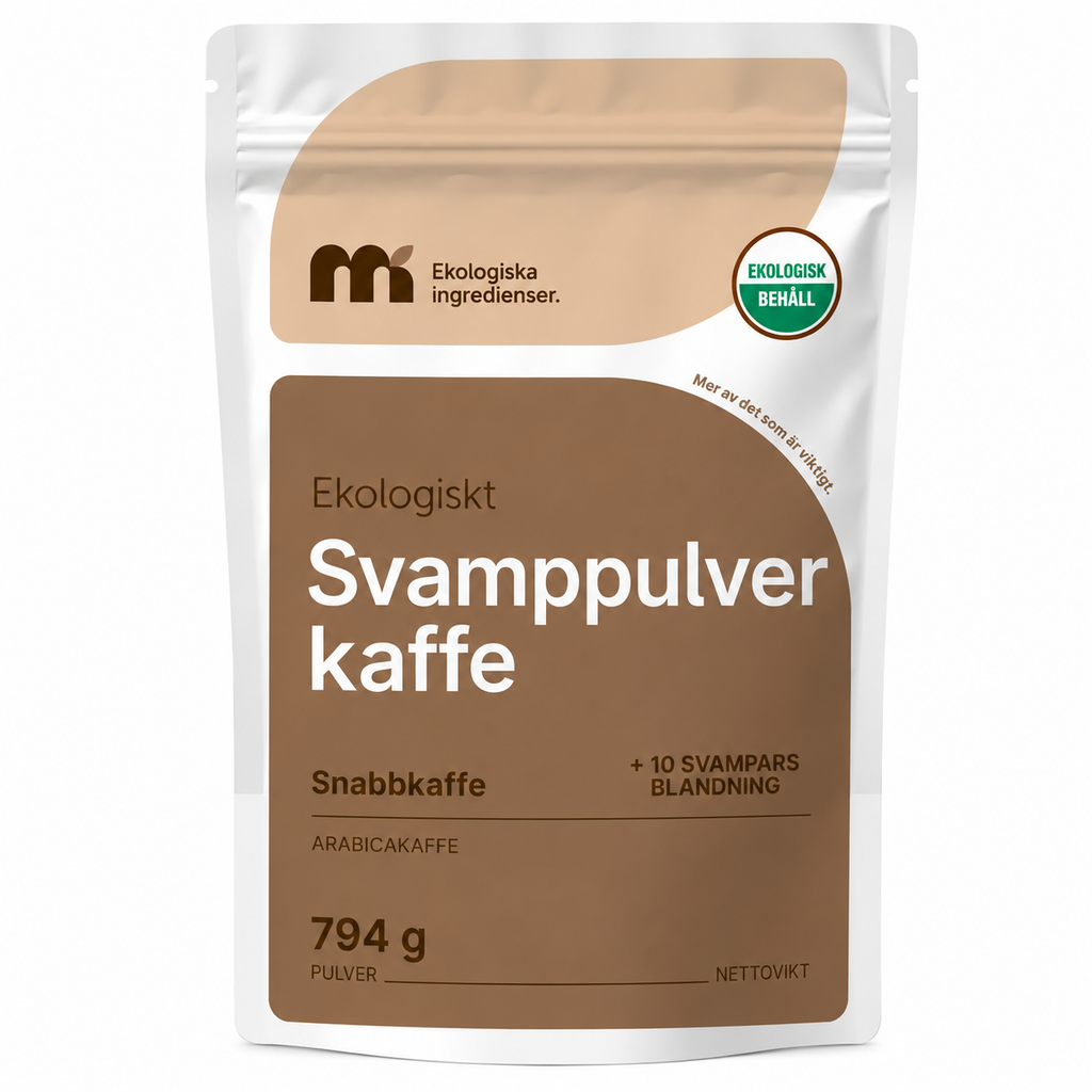 Ekologiskt Lion's Mane Svampkaffe 793 g – Arabica & 10 Svampextrakt | 317 Portioner
