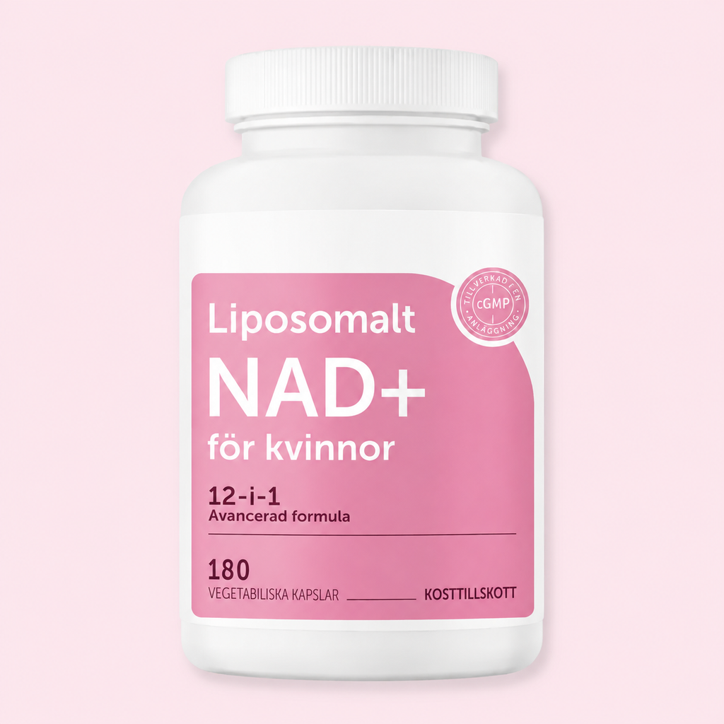 NAD+ 300 mg Komplex med Resveratrol 180 Kapslar