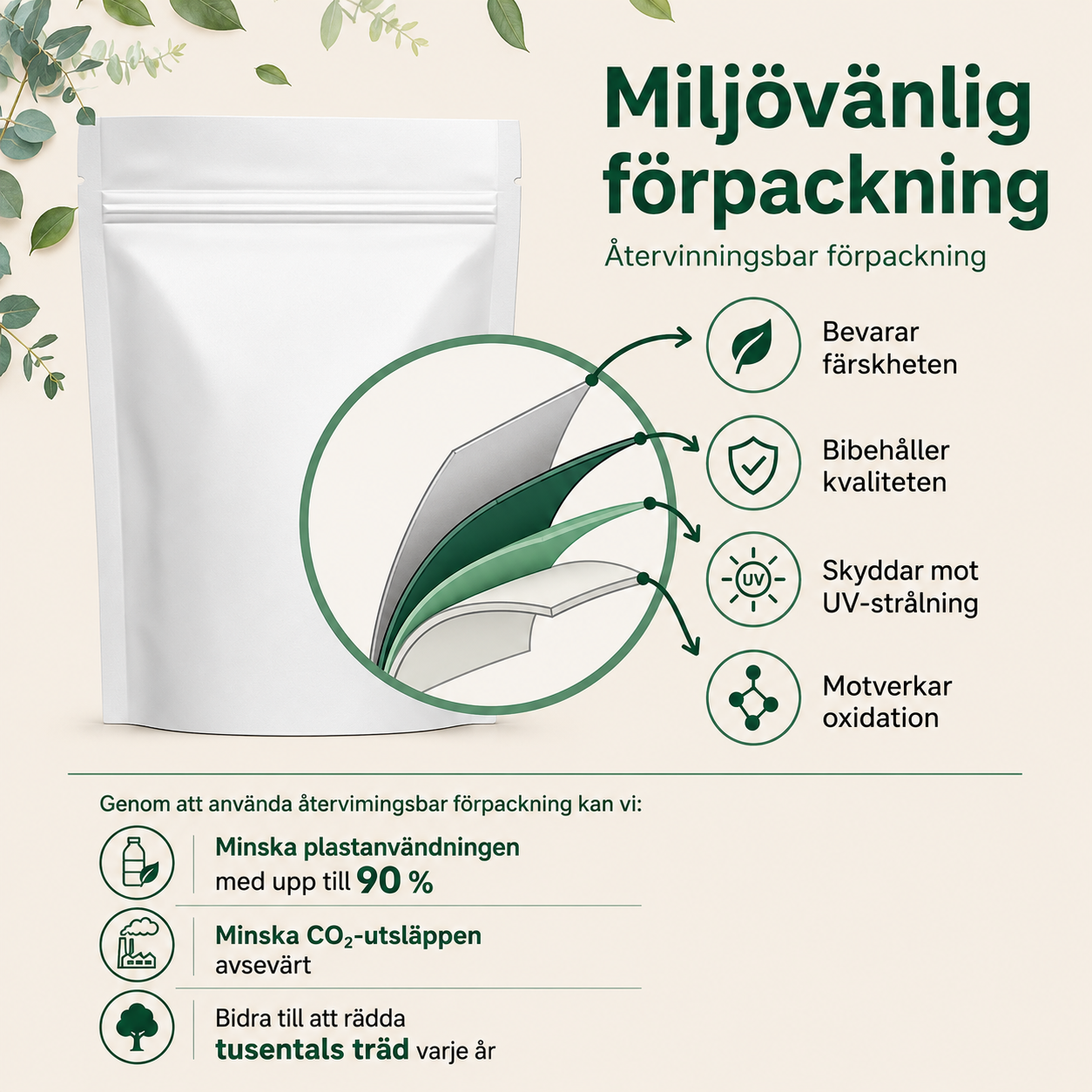 Multi Kollagen Komplex (Typ I, II, III, V och X) - 60 kapslar
