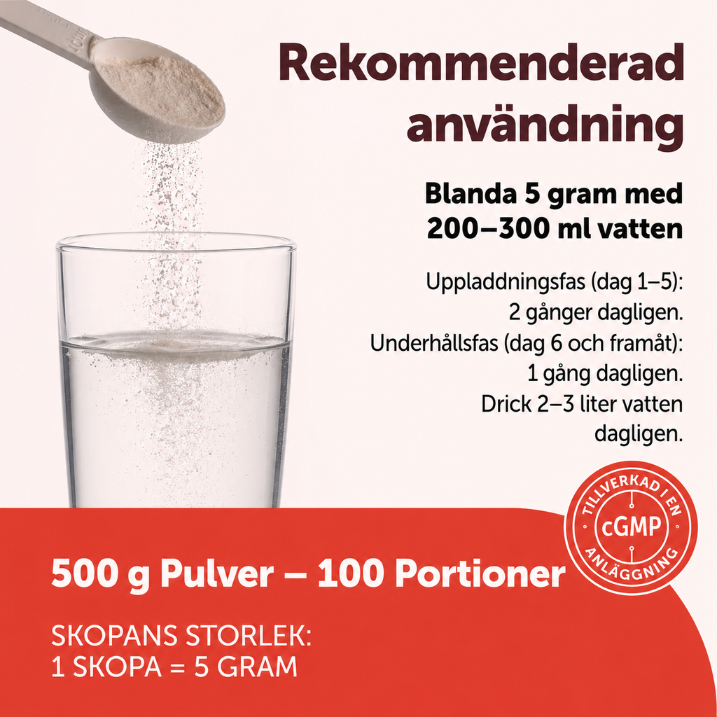Kreatin Monohydrat Pulver 500 g – 5 000 mg per Portion | 100 Portioner