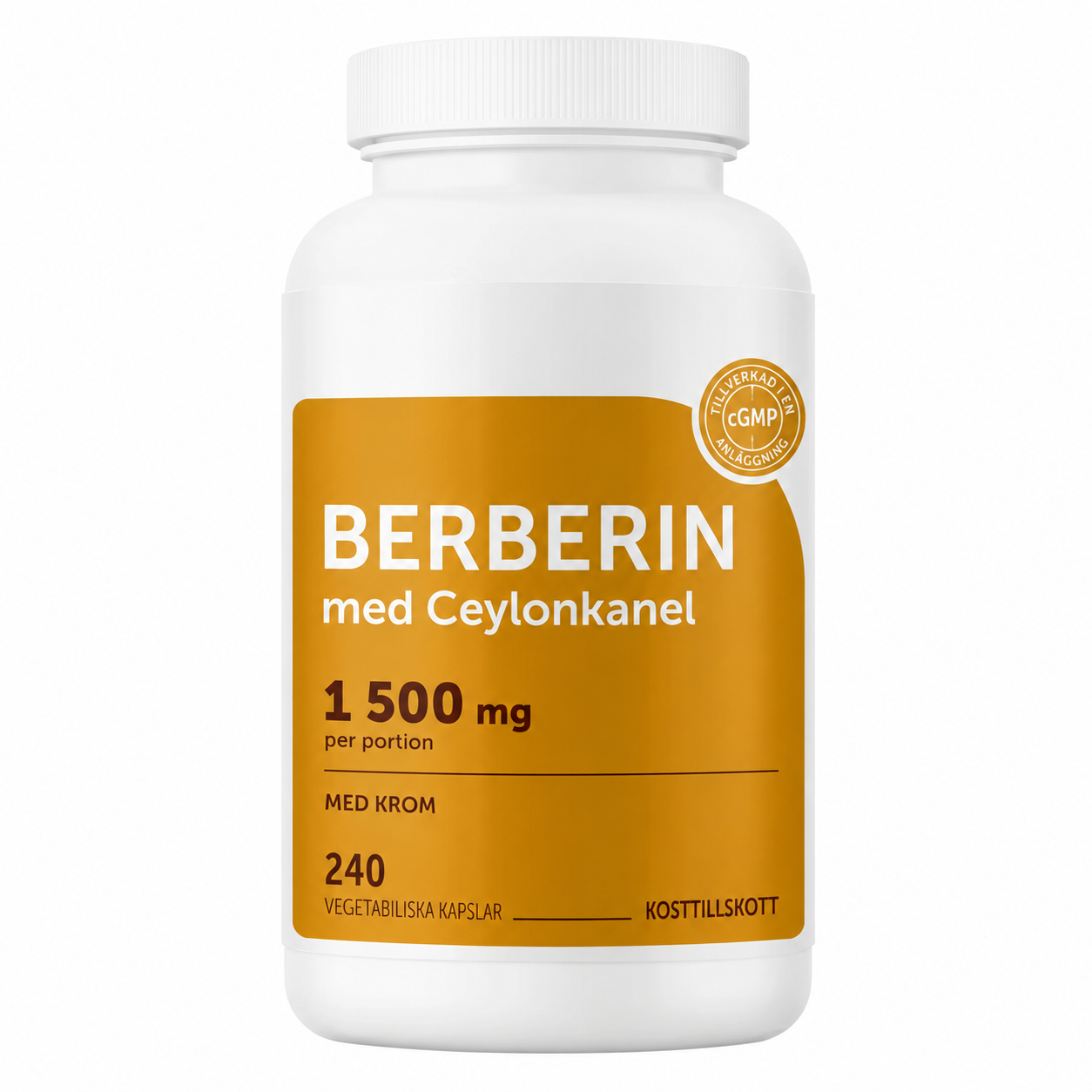 Berberin 1500 mg — 240 kapslar
